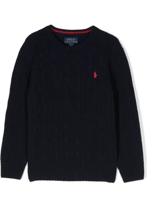 Ralph Lauren Gestrickter Pullover mit Polo Pony