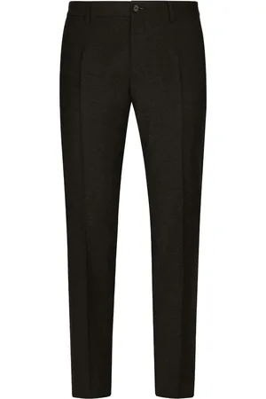 Dolce & Gabbana Hose aus Flanell mit Bügelfalten