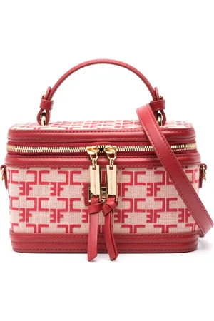 Elisabetta Franchi Kosmetiktasche mit Monogrammmuster