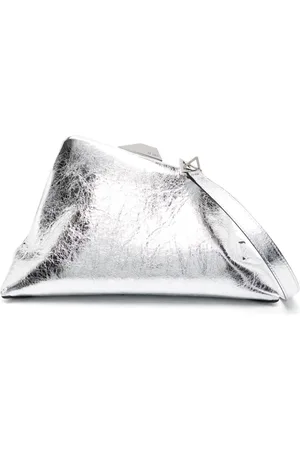 The Attico Clutch im Metallic-Look