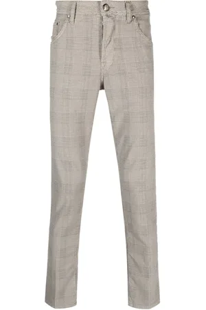 Jacob Cohen Schmale Hose mit Mikro-Karomuster