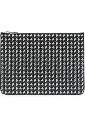 Neil Barrett Clutch mit Blitz-Muster