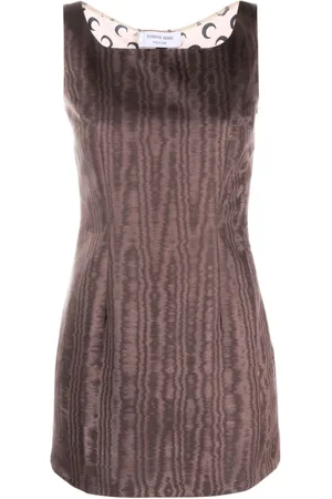 Marine Serre Kleid mit Einsätzen