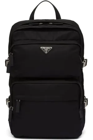 Prada Re-Nylon Rucksack mit Saffiano-Leder