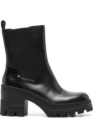 Calvin Klein Lederstiefel mit breiter Sohle 90mm