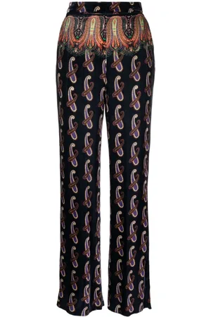 Etro Samthose mit Jacquardmuster