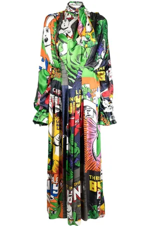Natasha Zinko Maxikleid mit Comic-Print