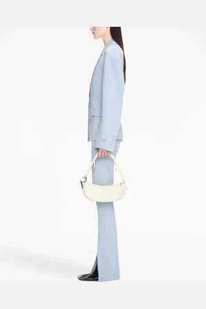 OFF-WHITE Schultertasche aus Raffiabast