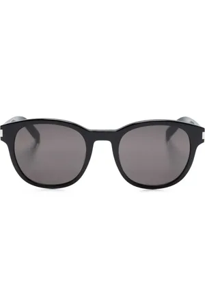 Saint Laurent Eckige Sonnenbrille mit Logo-Gravur