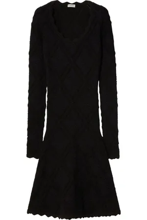 Burberry Langärmeliges Strickkleid