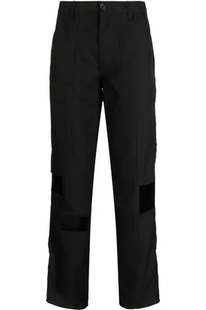Comme des Garçons Cropped-Hose mit Kontrasteinsätzen