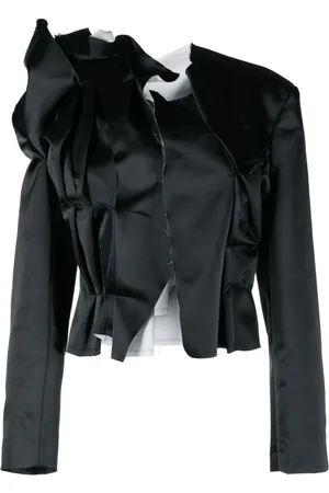 Comme des Garçons Blazer mit gerafftem Design