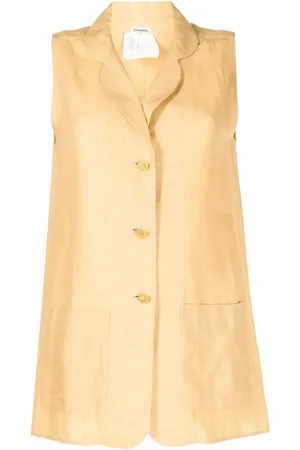 CHANEL 1990-2000 Weste aus Leinen