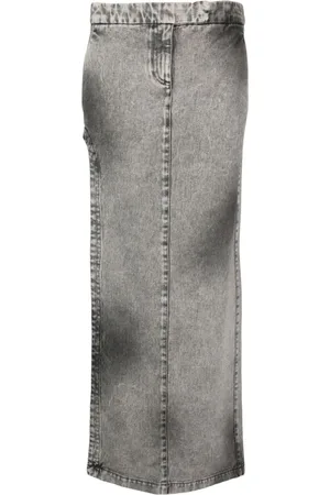 ALESSANDRO VIGILANTE Jeansrock mit Stone-Wash-Effekt