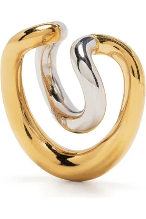 CHARLOTTE CHESNAIS Zweifarbiger Initial Ear Cuff