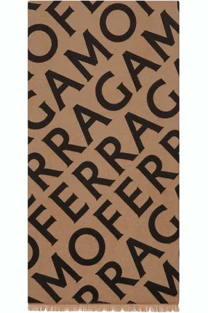 Salvatore Ferragamo Intarsien-Schal mit Logo