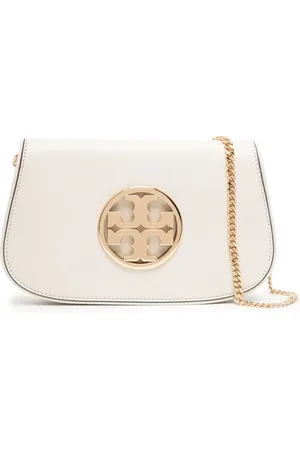 Tory Burch Clutch mit Logo-Schild