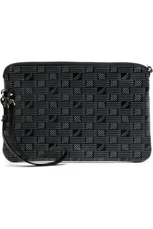 MOREAU Clutch mit Monogramm-Print