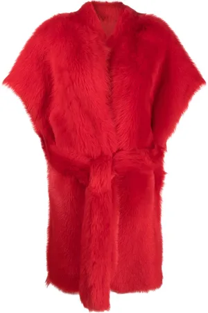 LISKA Wendbarer Shearling-Mantel