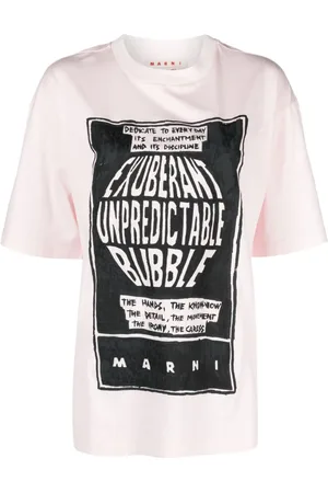 Marni T-Shirt mit Slogan-Print