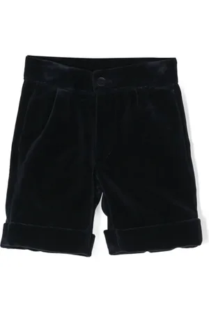 LA STUPENDERIA Bundfaltenshorts aus Samt