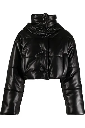 Nanushka Gefütterte Cropped-Kapuzenjacke
