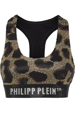 Philipp Plein Cropped-Oberteil mit Leoparden-Print