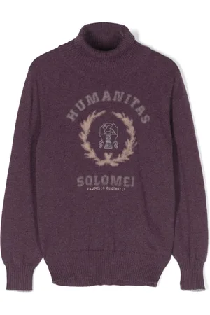 Brunello Cucinelli Humanitas Solomei Intarsien-Kaschmirpullover
