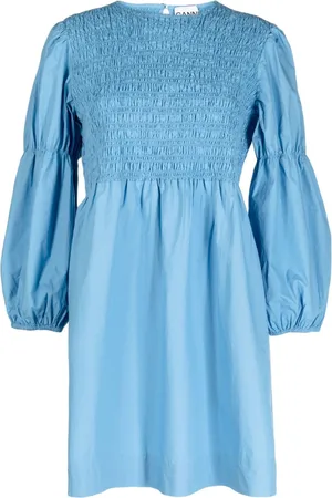 Ganni Minikleid mit Puffärmeln