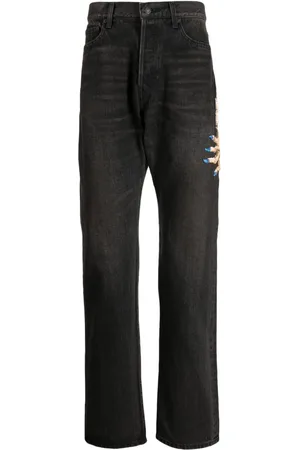 UNDERCOVER Straight-Leg-Jeans mit Zierperlen
