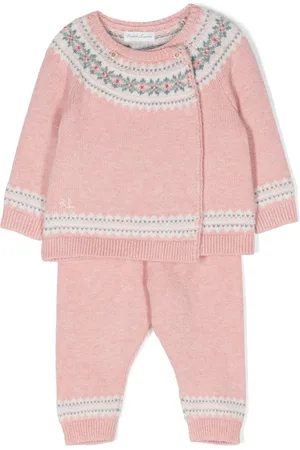 Ralph Lauren Set aus Cardigan und Hose mit Fair-Isle-Muster