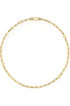 Tory Burch Good Luck Halskette mit Logo-Schild