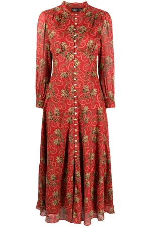 Ralph Lauren Maxikleid mit Blumen-Print