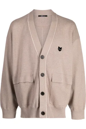 SONGZIO Trace Panther Cardigan mit V-Ausschnitt