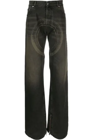 OFF-WHITE Ausgeblichene Wheel Over Jeans