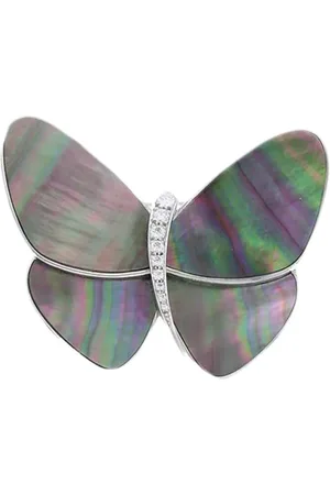 Van cleef 2010 18kt Envolées Précieuses Papillon Weißgoldbrosche mit Diamanten