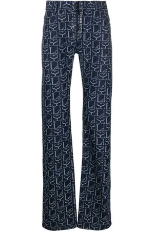 Ludovic De Saint Sernin Gerade Hose mit Monogramm-Print