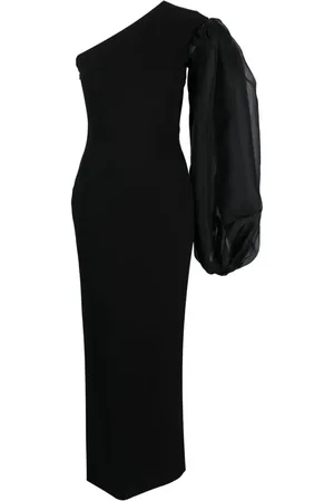 Solace Asymmetrisches Hunter Abendkleid