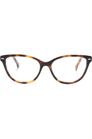 Carolina Herrera Cat-Eye-Brille in Schildpattoptik