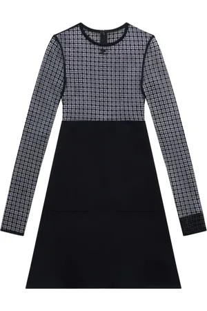Courrèges Minikleid mit Spitzeneinsatz