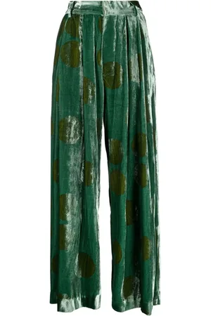 UMA WANG Weite Hose mit Falten