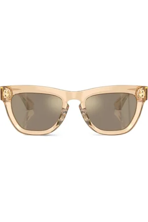 Burberry Eckige Brille mit Logo-Gravur