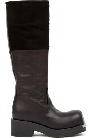 Maison Margiela Kniehohe Biker Stiefel aus Leder