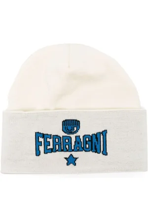 Chiara Ferragni Intarsien-Mütze mit Logo