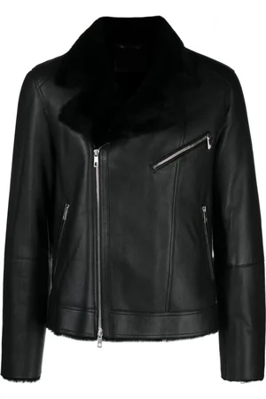 DESA 1972 Wendbare Lederjacke mit Reißverschluss