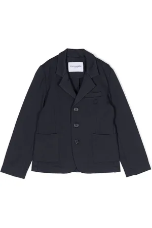 Trussardi Sakko mit Logo-Stickerei