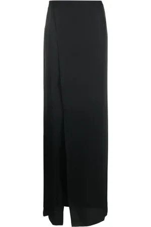 MAISON CLOSE Wickelkleid mit Satin-Finish