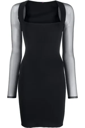 MAISON CLOSE Kleid mit eckigem Ausschnitt