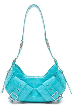 BIASIA Schultertasche mit Kroko-Effekt