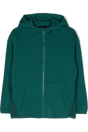 Emporio Armani Kapuzenjacke mit Logo-Print